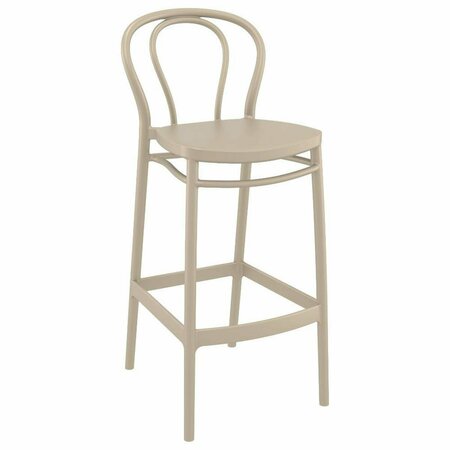 KD ETAGERE Victor Bar Stool  Taupe KD3448990